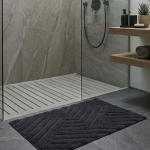 Tapis Salle De Bain Pure 50*80cm - Gris foncé