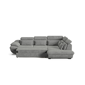 Canapé D'Angle Droit Infinity Avec Fonction Lit Et Rangement - Gris