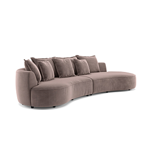 Canapé Courbe Levi - Marron