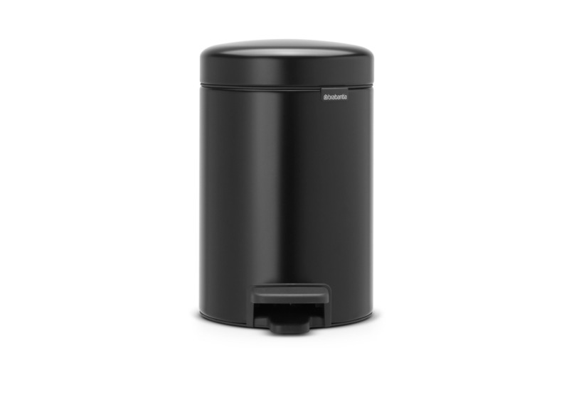 Poubelle À Pédale NEWLCON 3L - Noir Mat