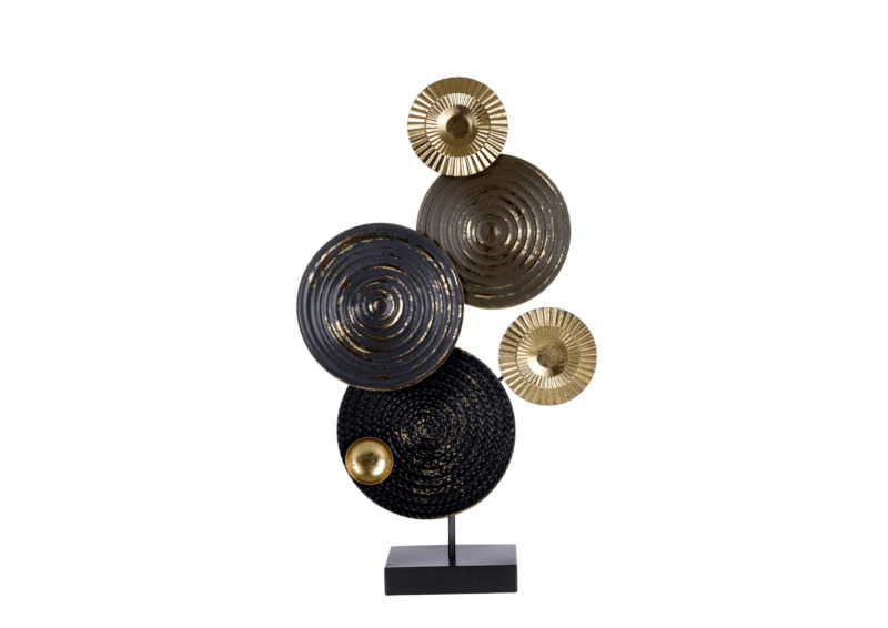 Décoration à Poser 34.9x57.8x7.6cm - Noire / Dorée