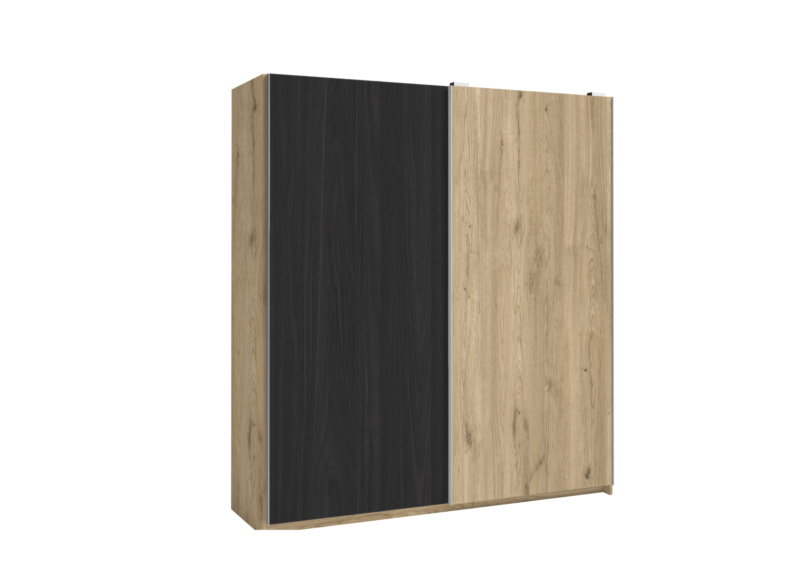 Armoire ZEBRA - Chêne / Gris Anthracite